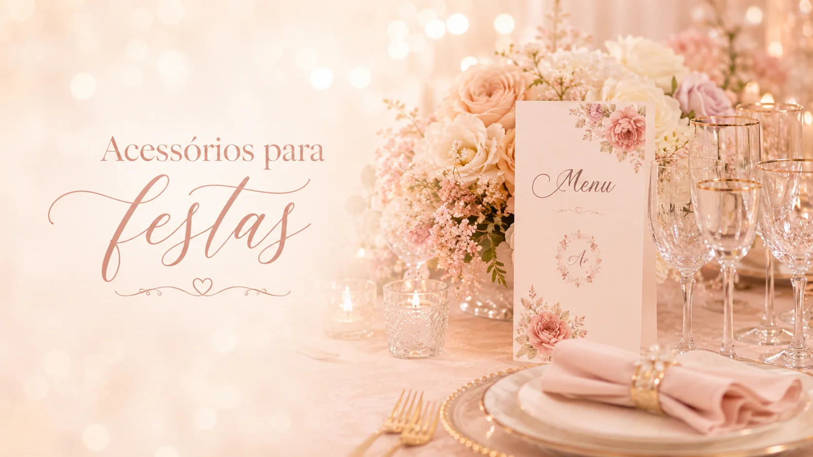 Acessórios personalizados para festas
